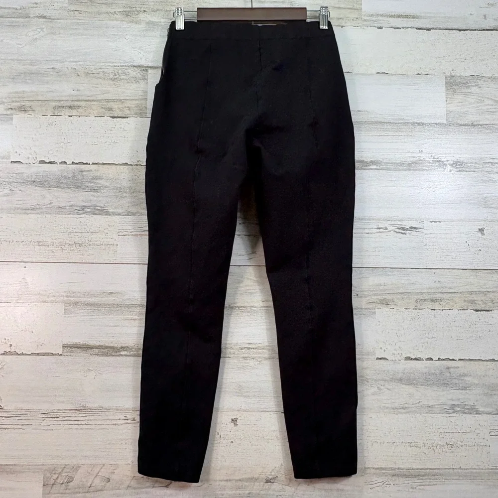 J.Crew Gigi Pant Black High Rise Side Zip‎ Skinny Trousers Dark Academia Size 6